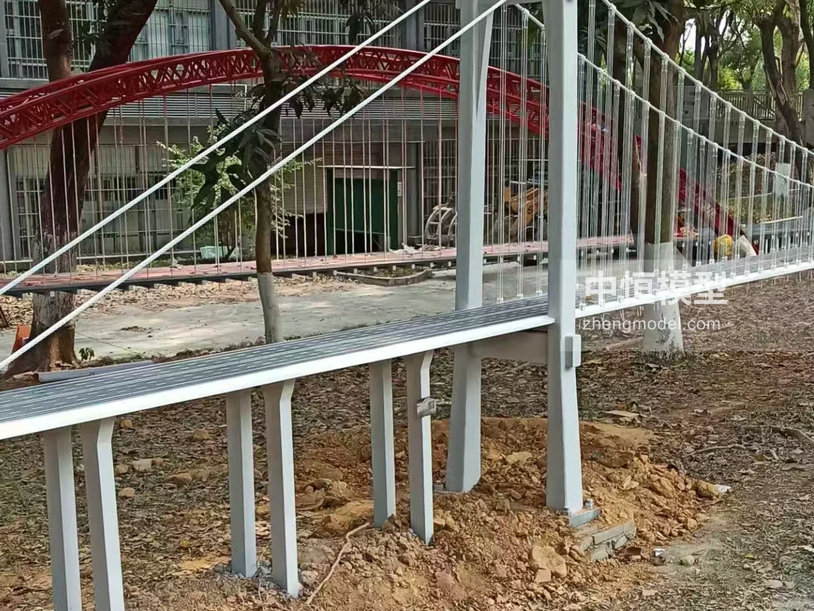 东莞理工学院悬索桥项目